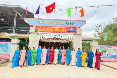 HƯỞNG ỨNG TUẦN LỄ ÁO DÀI 8/3 – TRƯỜNG MẦM NON SƠN LONG